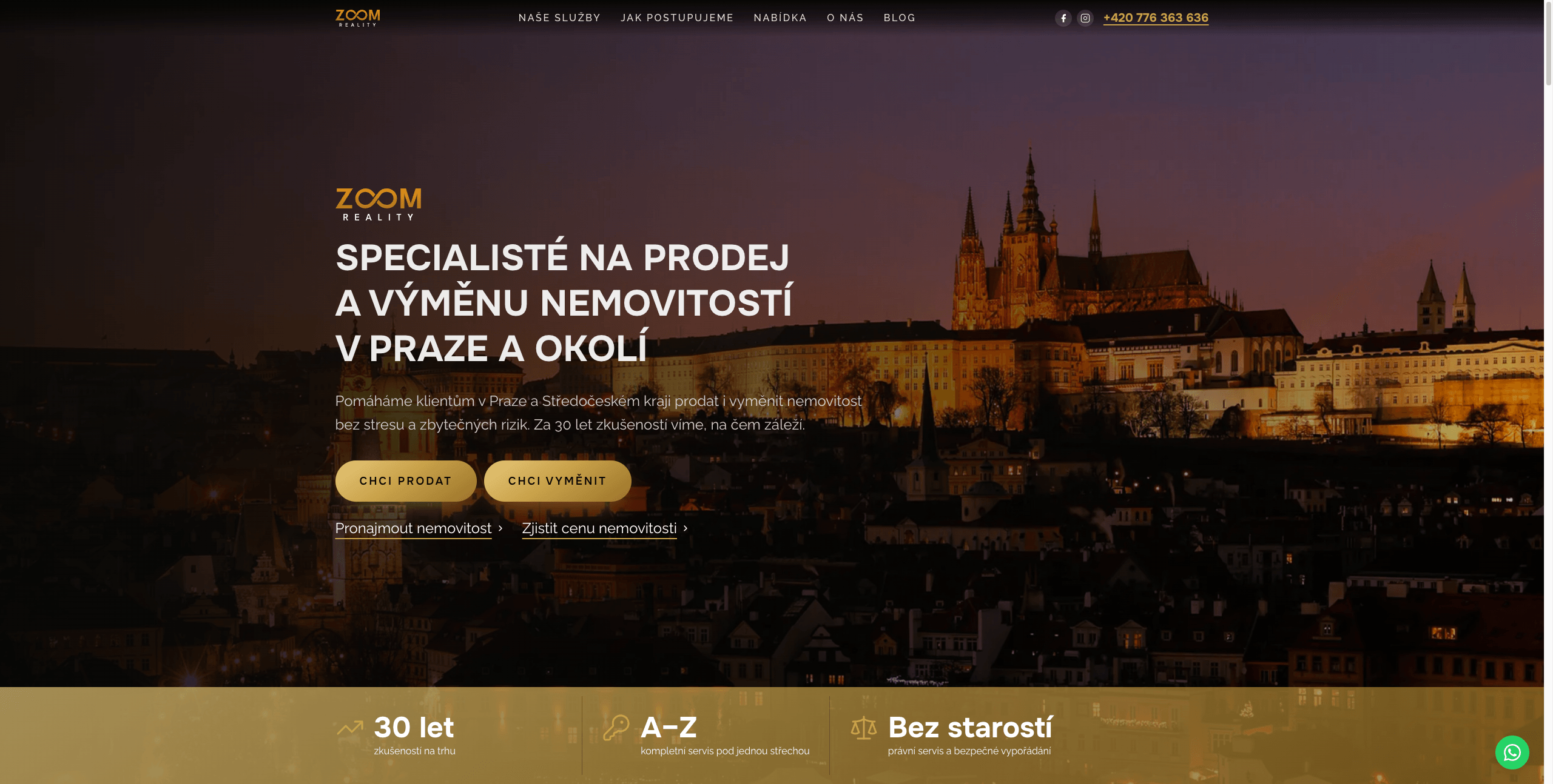 Ukázka webu Martin Vosyka | Zoom Reality s.r.o.